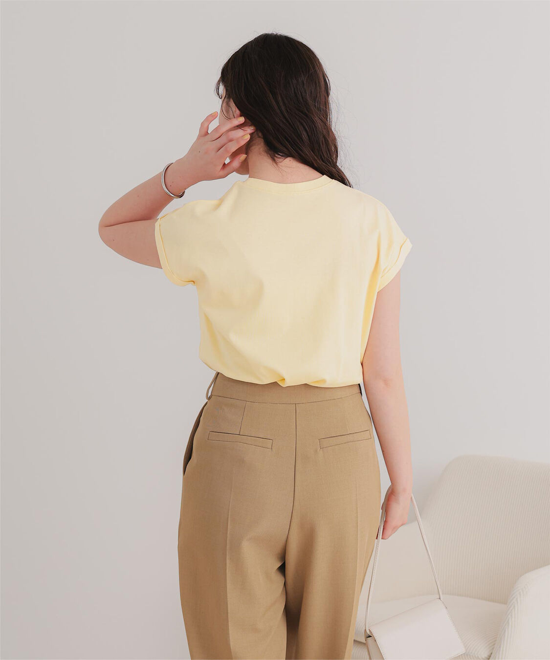 titivate「汗染み防止ダブルカフスTシャツ」|Tシャツ・カットソー|