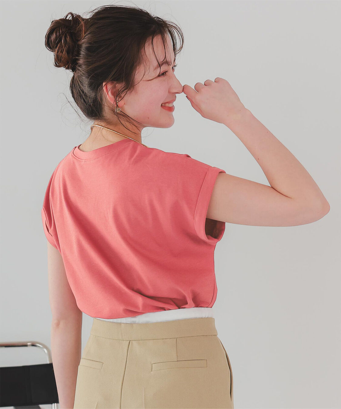 titivate「汗染み防止ダブルカフスTシャツ」|Tシャツ・カットソー|