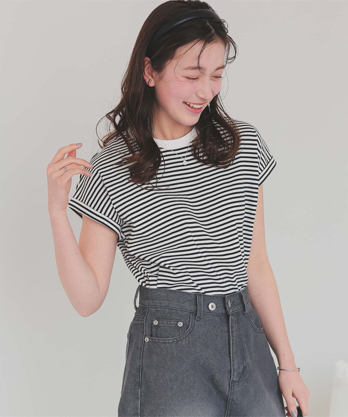 titivate「汗染み防止ダブルカフスTシャツ」|Tシャツ・カットソー|