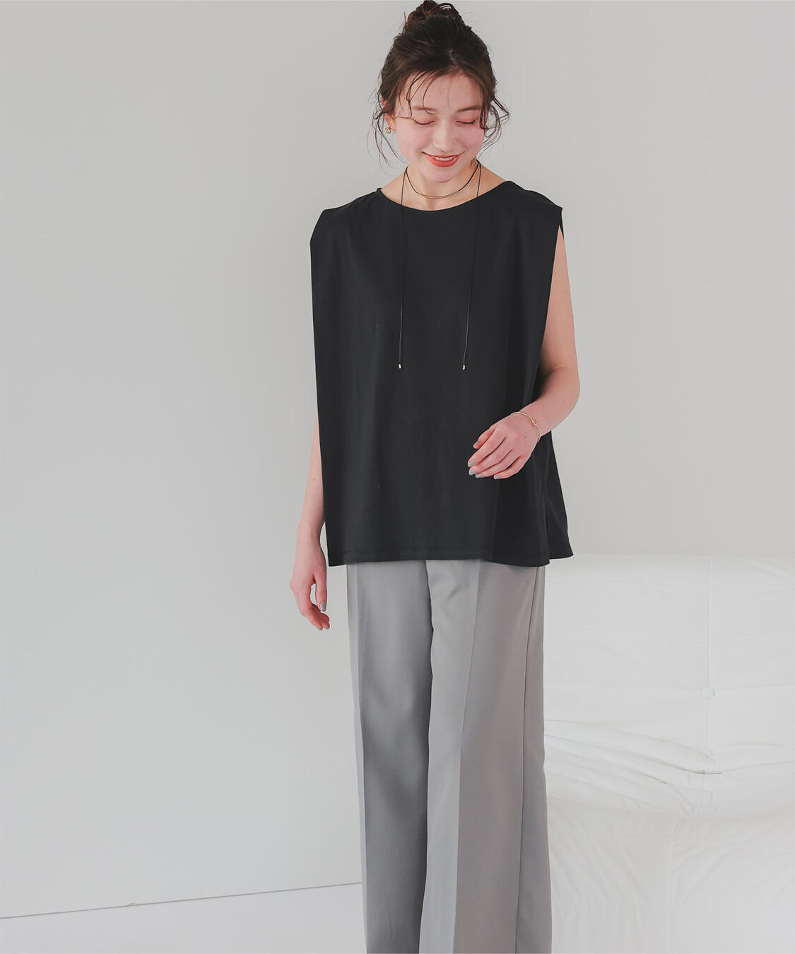 titivate「汗染み防止フレンチスリーブTシャツ」|Tシャツ・カットソー|