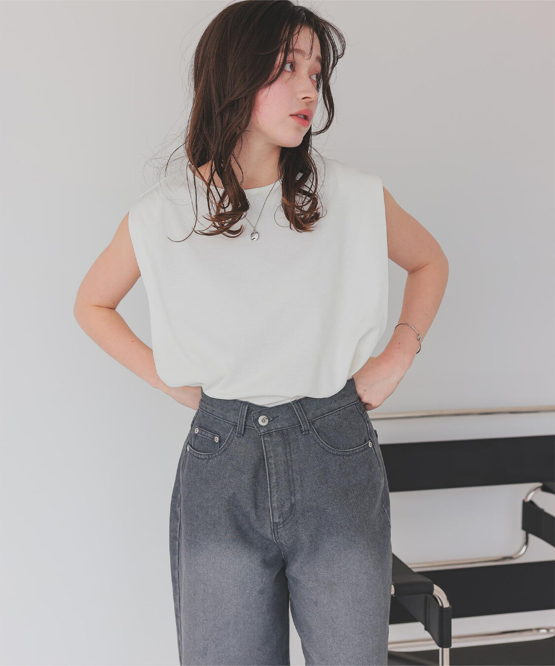 titivate「汗染み防止フレンチスリーブTシャツ」|Tシャツ・カットソー|ホワイト