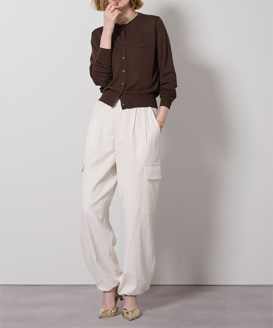 ur's「UVケアコンパクトベーシックニットカーディガン」|ニット・セーター|