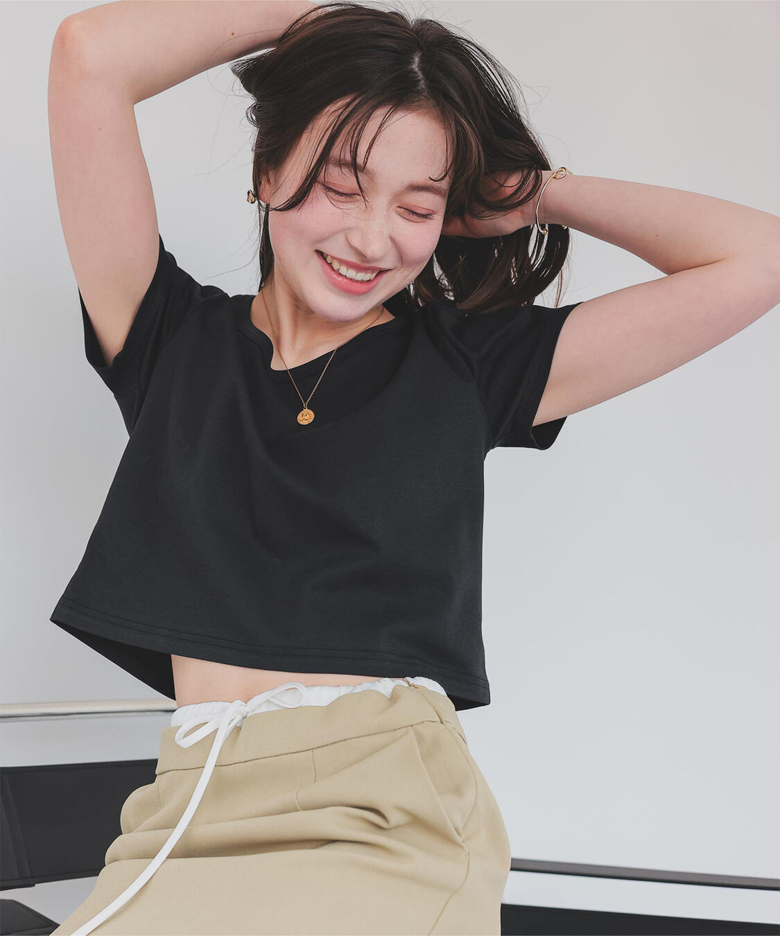 titivate「汗染み防止ｺﾝﾊﾟｸﾄTｼｬﾂ」|Tシャツ・カットソー|