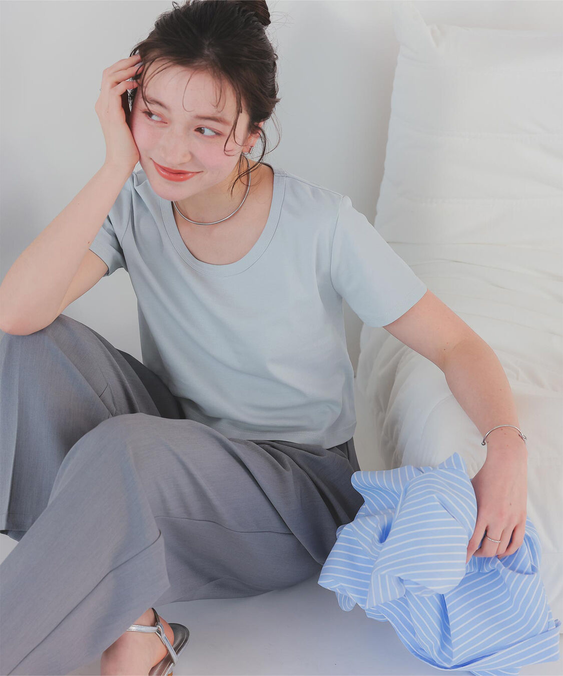 titivate「汗染み防止ｺﾝﾊﾟｸﾄTｼｬﾂ」|Tシャツ・カットソー|