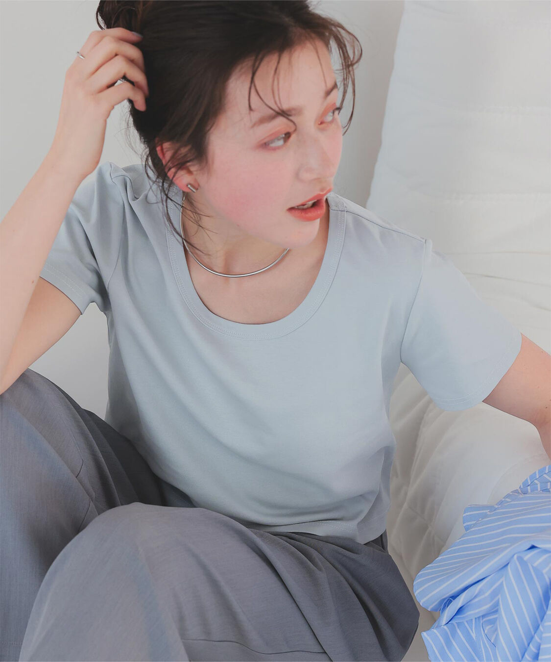 titivate「汗染み防止ｺﾝﾊﾟｸﾄTｼｬﾂ」|Tシャツ・カットソー|