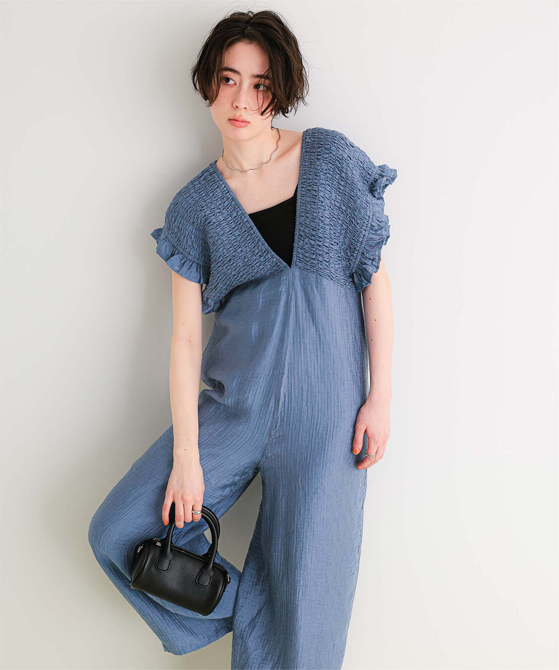 titivate「シャーリングフリルオールインワン」|オールインワン|