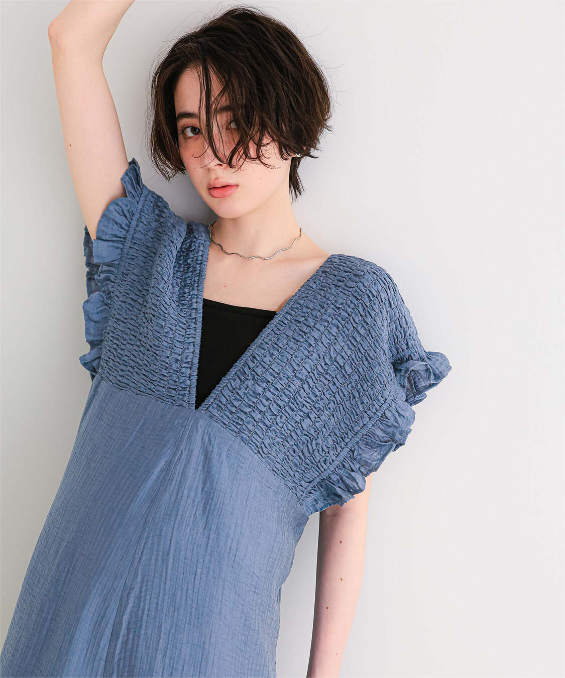 titivate「シャーリングフリルオールインワン」|オールインワン|