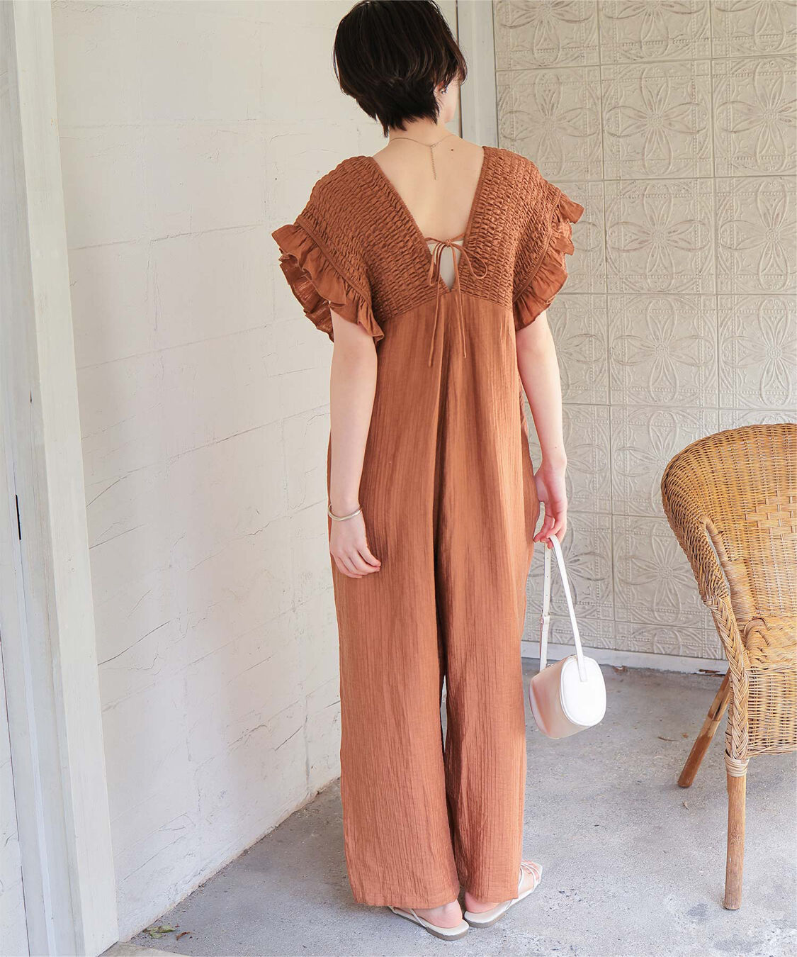 titivate「シャーリングフリルオールインワン」|オールインワン|