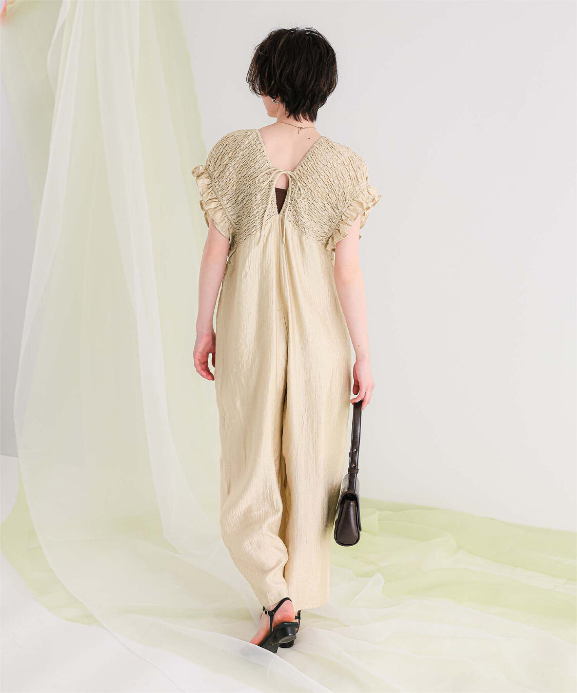 titivate「シャーリングフリルオールインワン」|オールインワン|