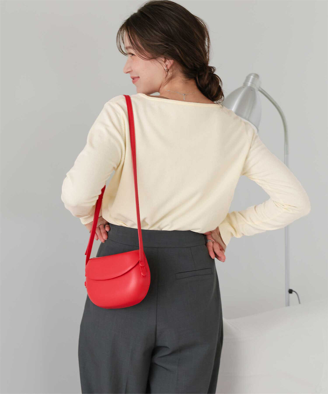 titivate「なめらか手触りカシミヤタッチボートネックニット」|ニット・セーター|