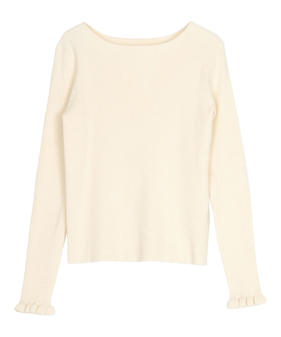 titivate「ふわっとタッチフリルスリーブリブニット」|ニット・セーター|