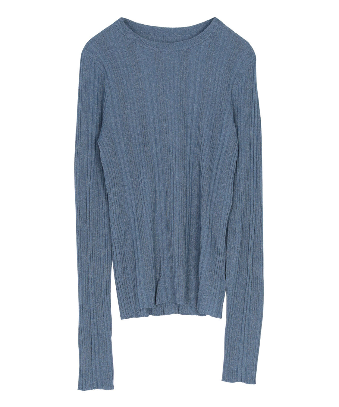 titivate「クルーネックランダムリブシアーニット」|ニット・セーター|