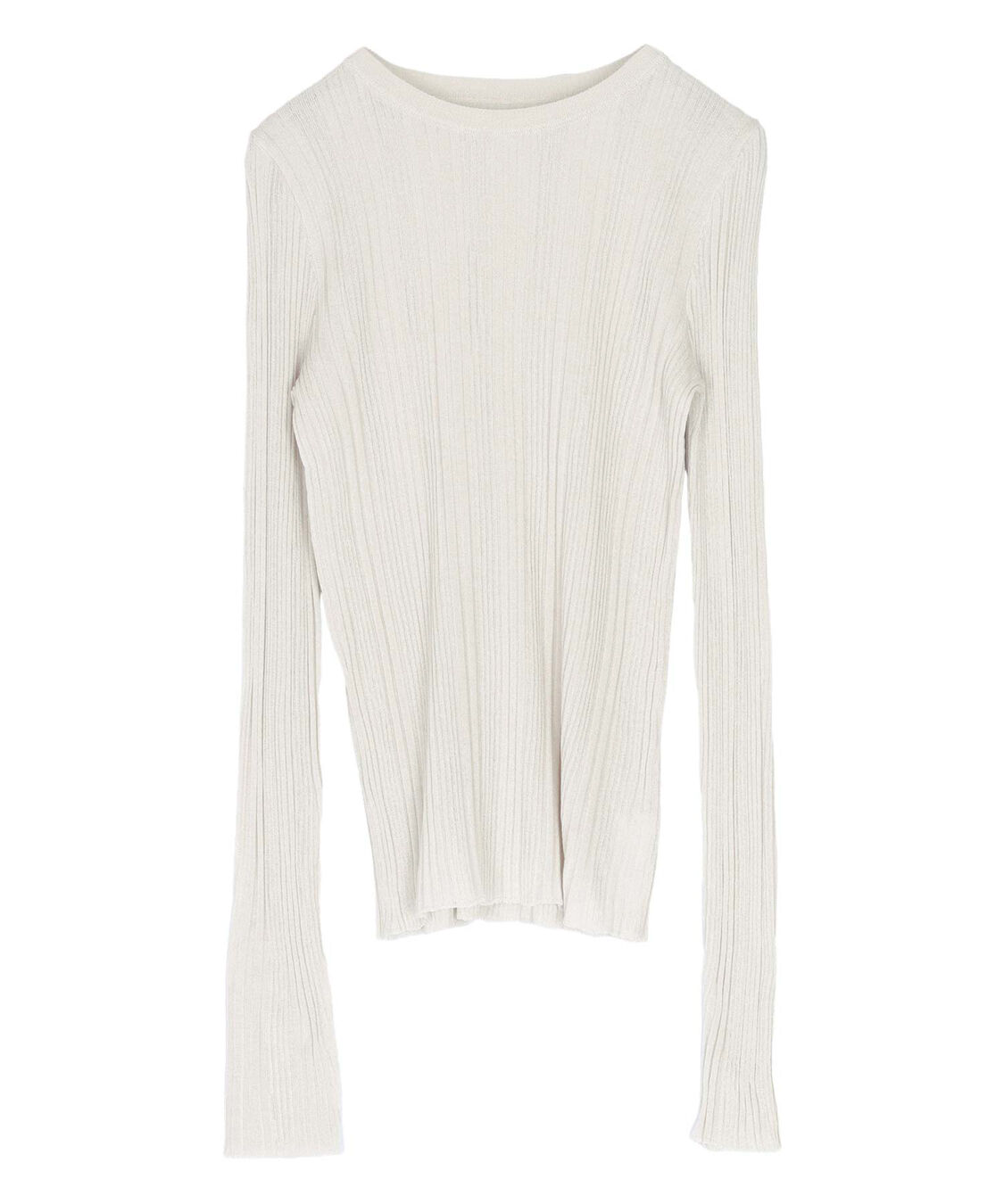 titivate「クルーネックランダムリブシアーニット」|ニット・セーター|