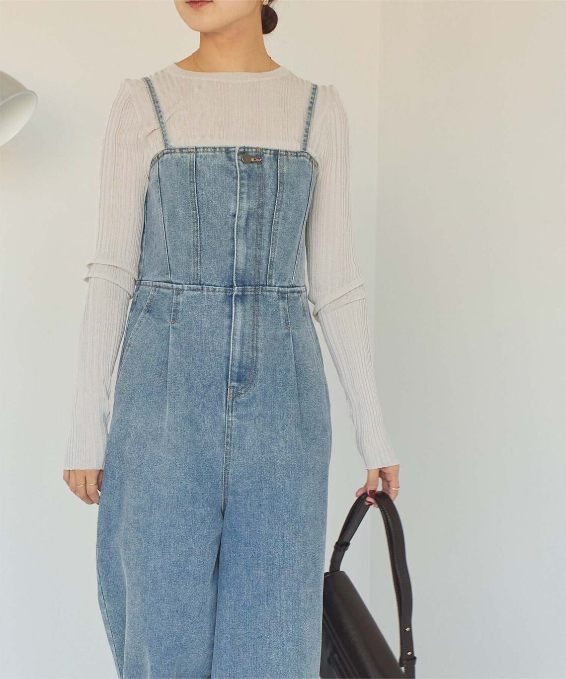 titivate「クルーネックランダムリブシアーニット」|ニット・セーター|