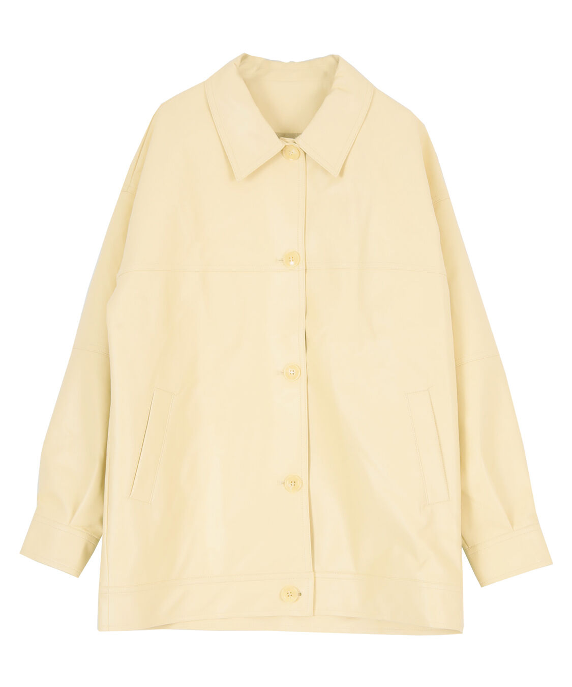 titivate「襟付フェイクレザージャケット」|その他|