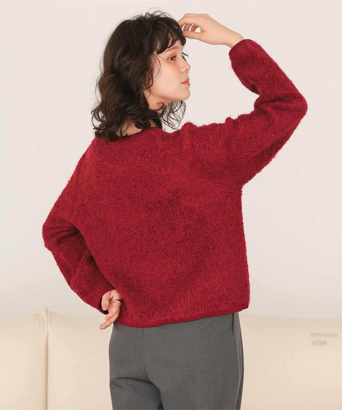 titivate「プチループゴールド釦ニットカーディガン」|ニット・セーター|