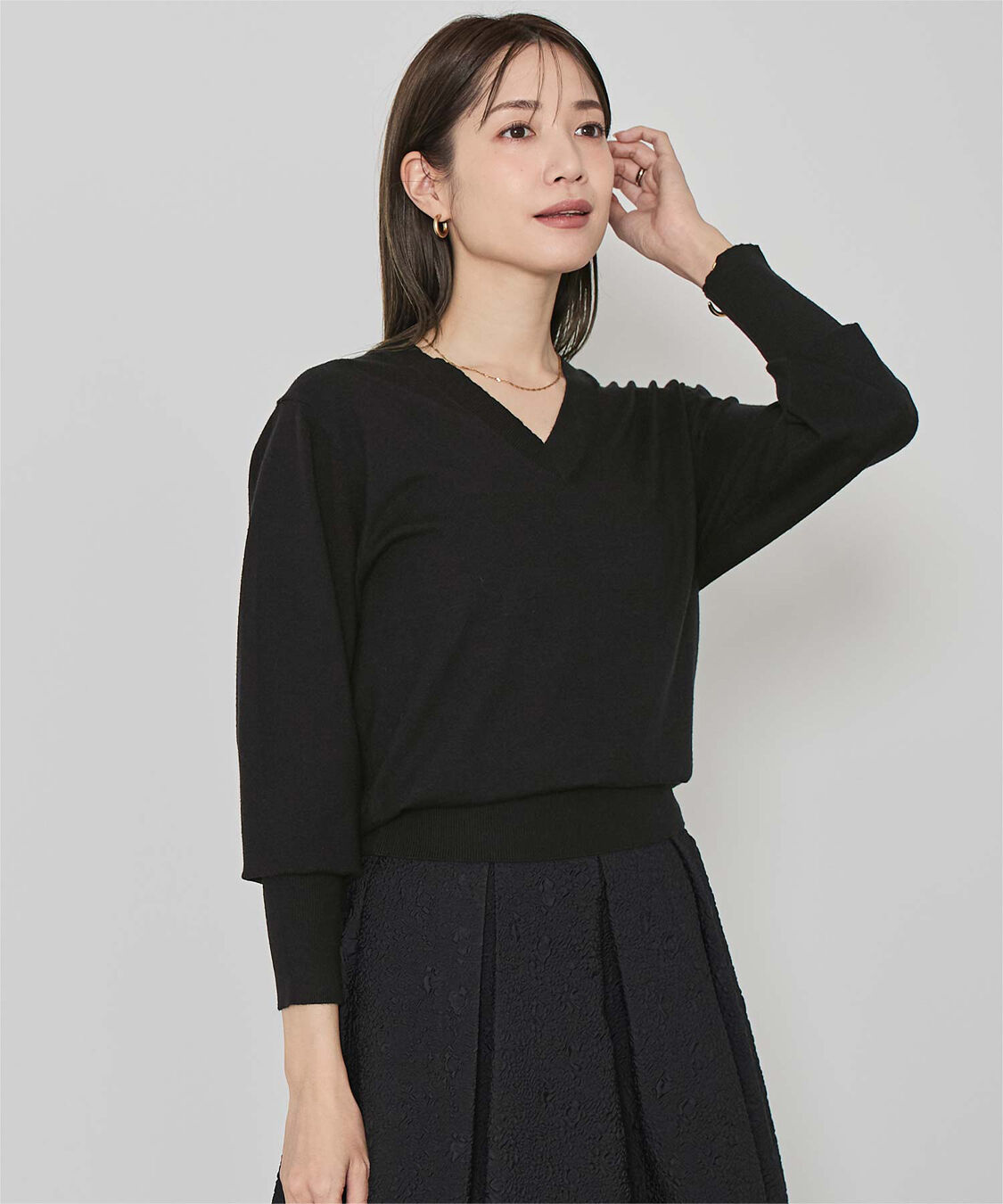 ur's「もちもちVネックニット」|ニット・セーター|