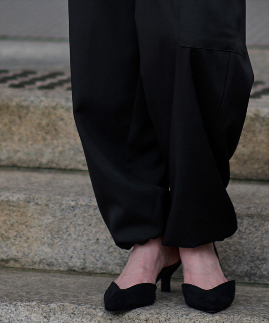 ur's「ハイウエストカーゴパンツ」|カーゴ|