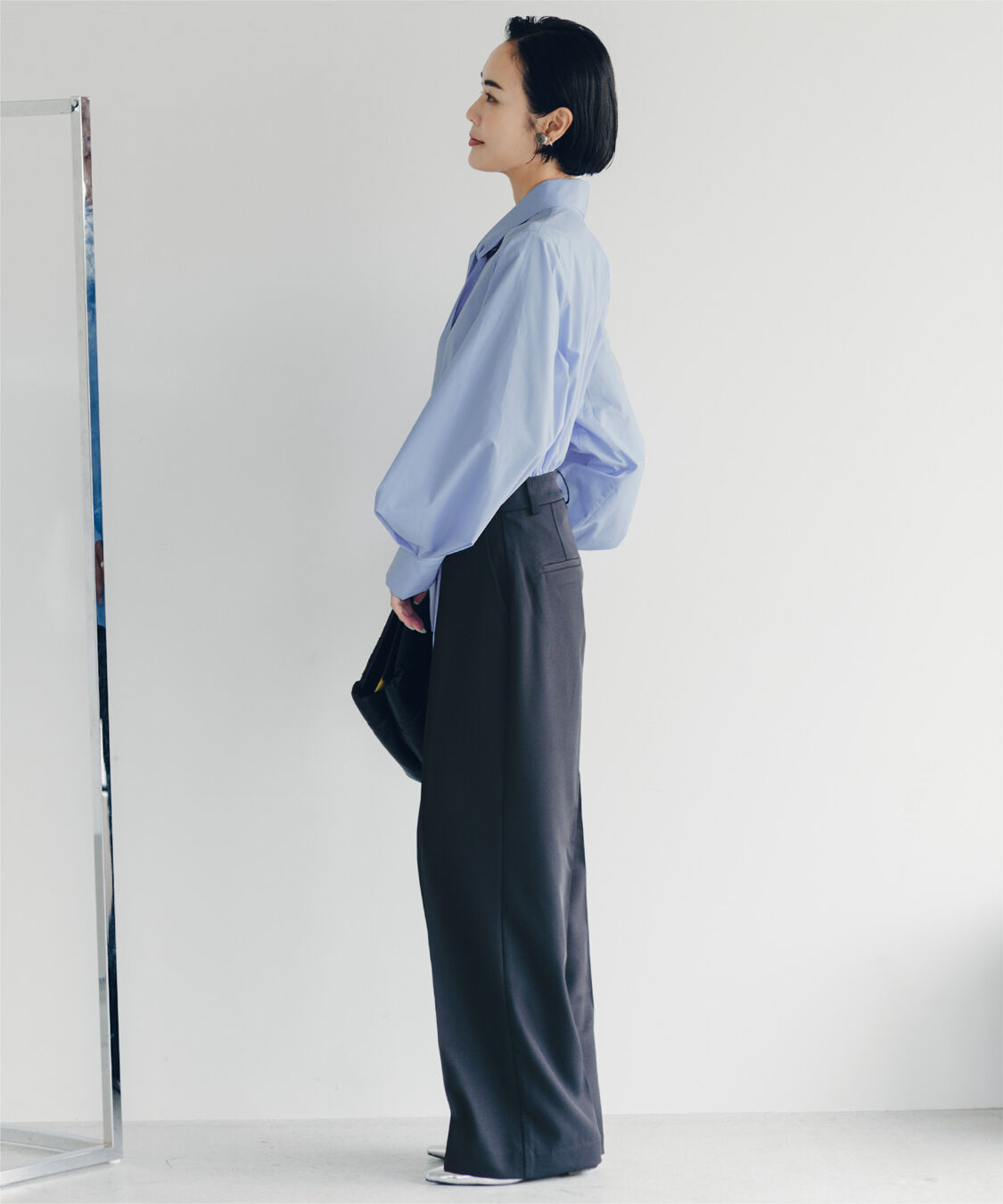 ur's「【小林有里さんコラボアイテム】袖タックボウタイブラウス」|シャツ・ブラウス|