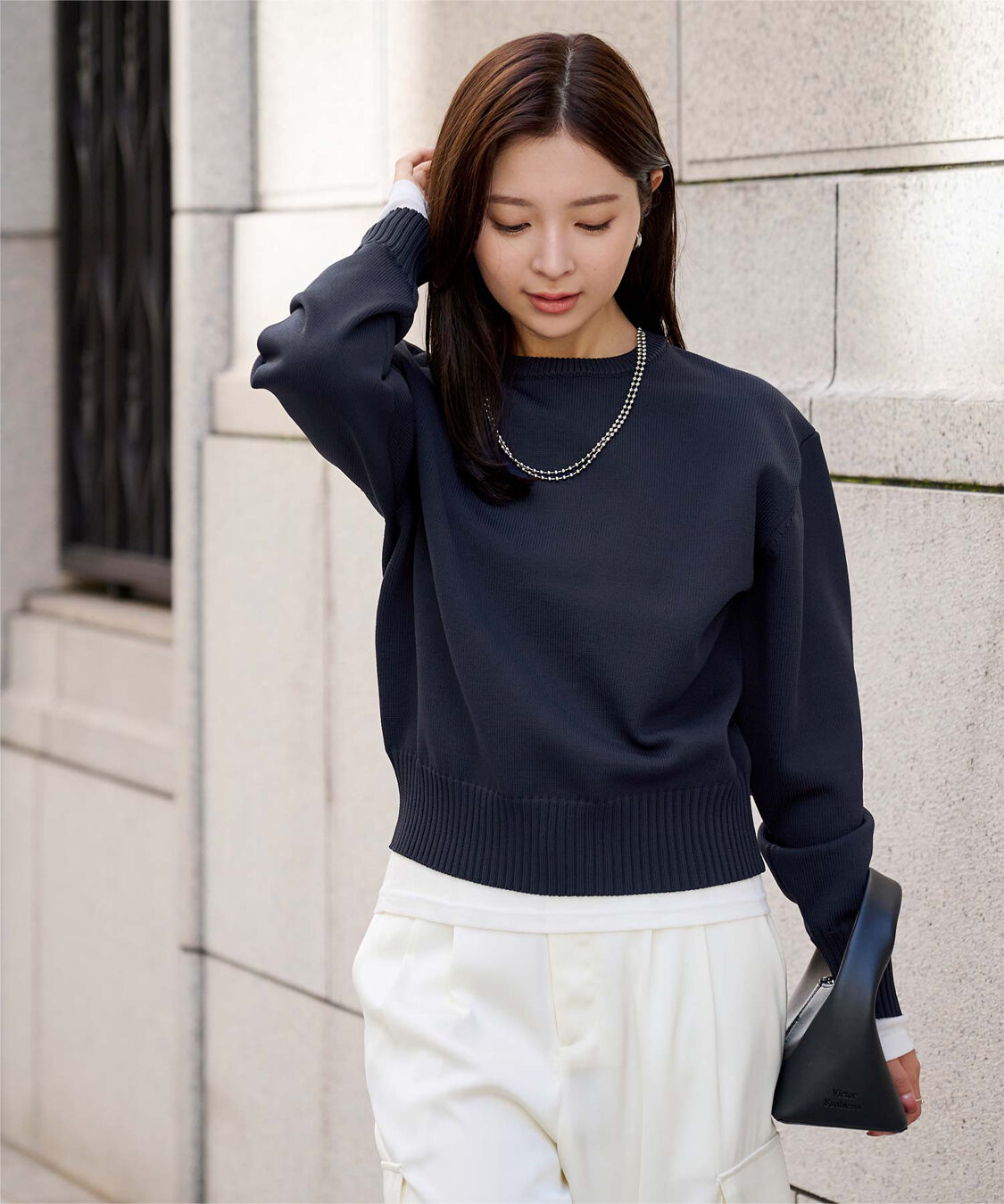 ur's「襟付きニットプルオーバー」|ニット・セーター|