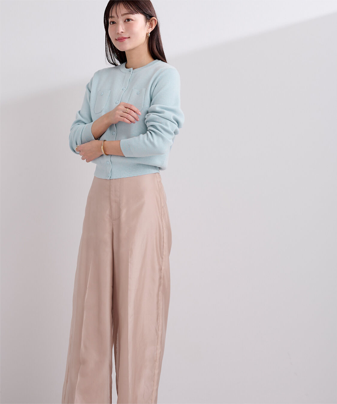 ur's「胸ポケットニットカーディガン」|ニット・セーター|