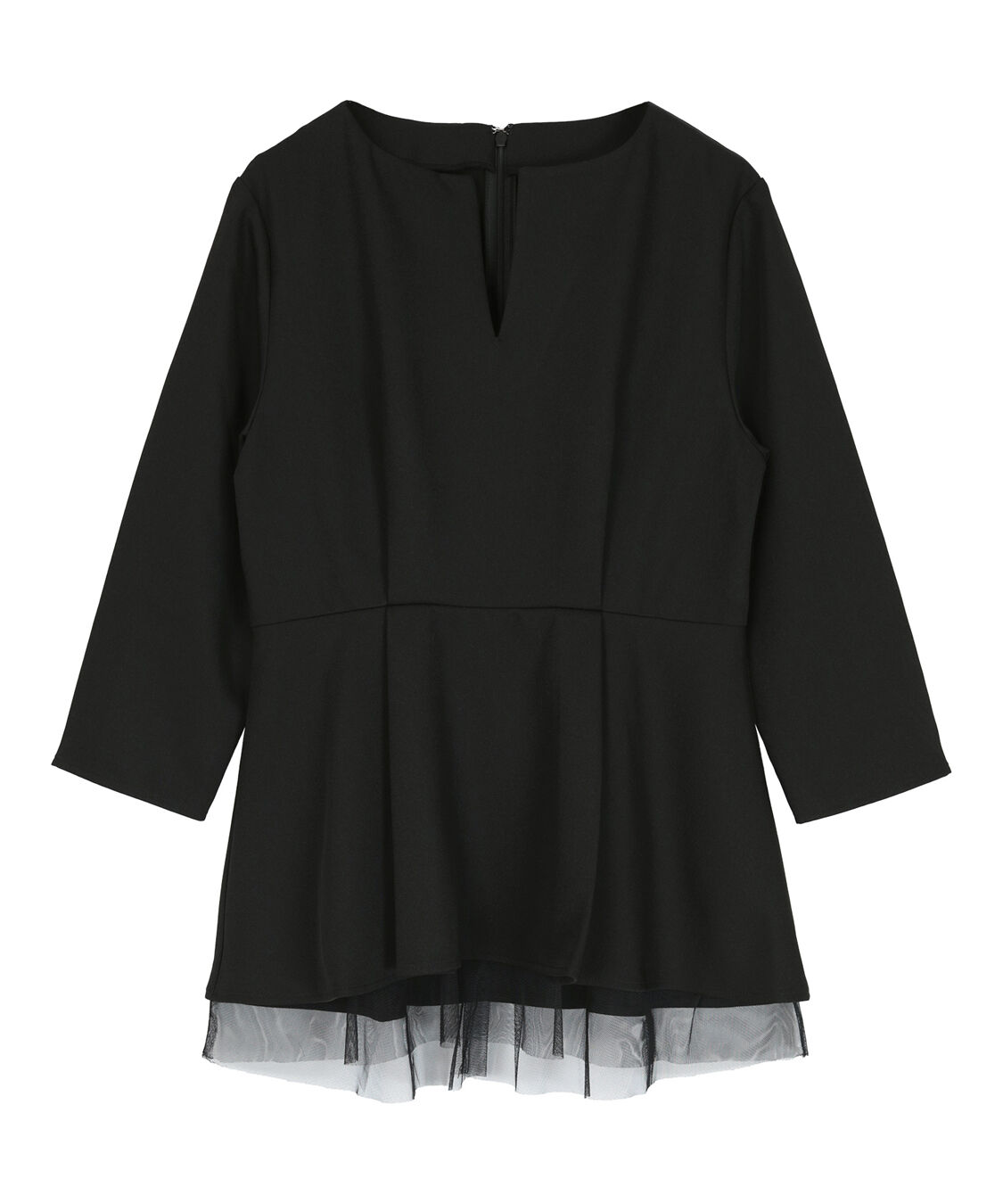 ur's「キーネックチュールティアードトップス」|シャツ・ブラウス|ブラック