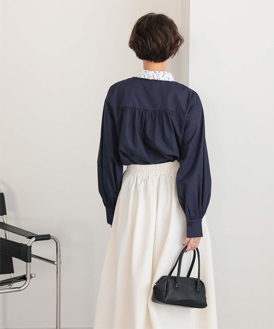 titivate「レース襟付デザインシャツ」|シャツ・ブラウス|