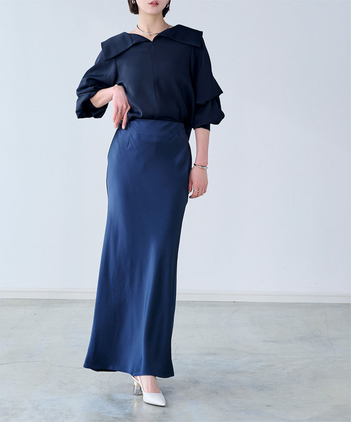 ur's「3wayワイド襟ブラウス」|シャツ・ブラウス|