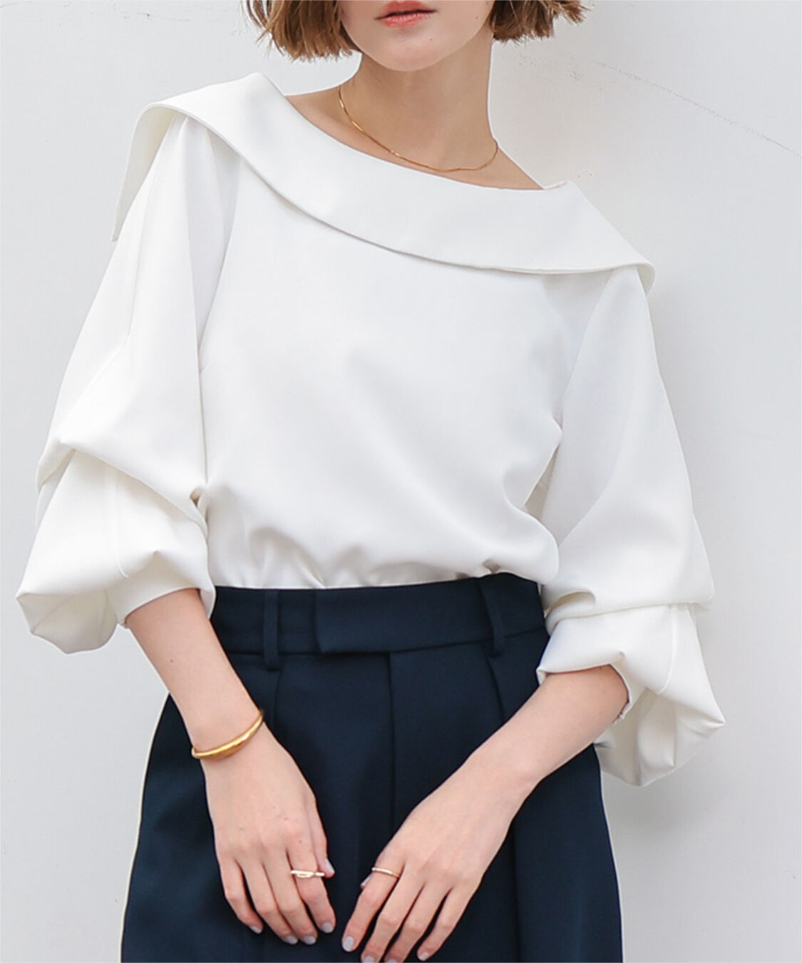 ur's「3wayワイド襟ブラウス」|シャツ・ブラウス|