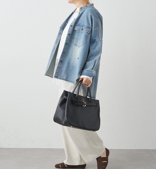  「【累計1万枚突破！名品】ヴィンテージライクデニムバンドカラーシャツ」|シャツ・ブラウス|