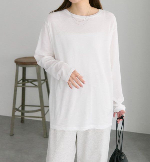  「【25AW新色登場！】コットンシアーカットソー」|プルオーバー|