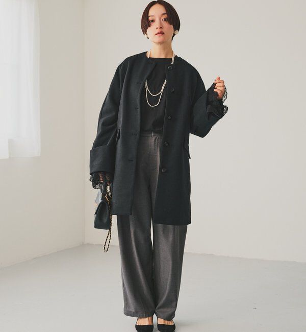  「【SMLサイズ展開/セットアップ対応】TRツータックスラックスパンツ」|その他|