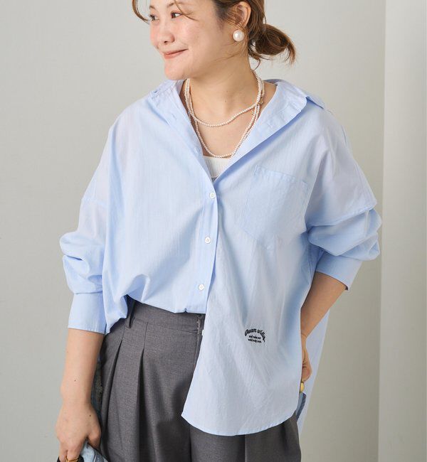  「リヨセルコットンオーバーシャツ」|シャツ・ブラウス|