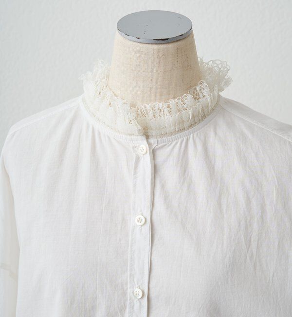  「襟袖プリーツレースブラウス」|シャツ・ブラウス|