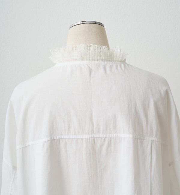  「襟袖プリーツレースブラウス」|シャツ・ブラウス|