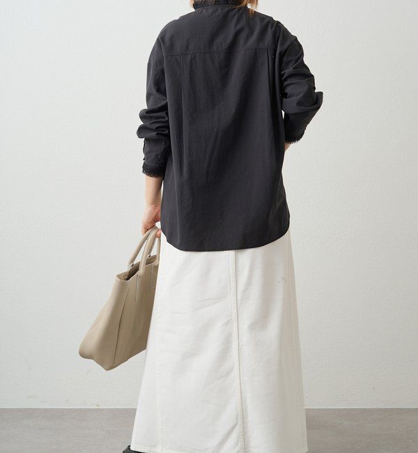  「襟袖プリーツレースブラウス」|シャツ・ブラウス|