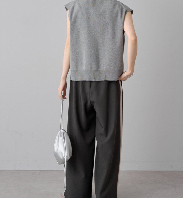  「【手洗い可能】ミラノリブニットジレベスト」|ニット・セーター|