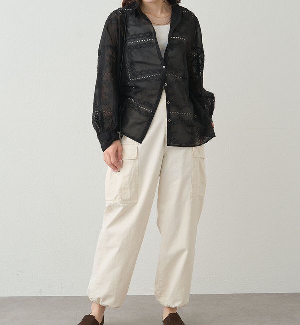  「パッチワーク刺繍レースブラウス」|シャツ・ブラウス|