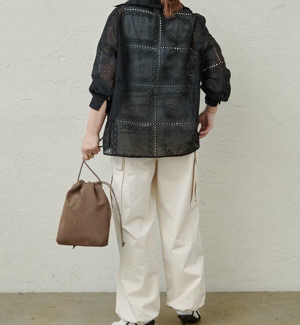  「パッチワーク刺繍レースブラウス」|シャツ・ブラウス|