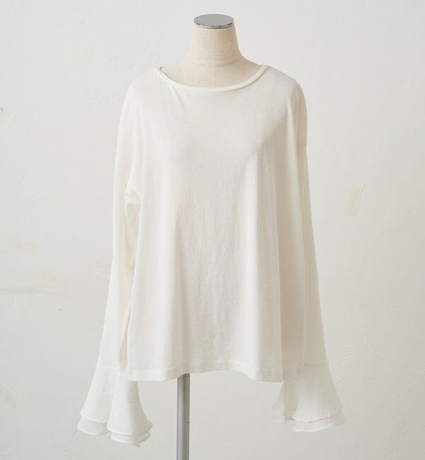  「布帛フレアカフカットソー」|Tシャツ・カットソー|