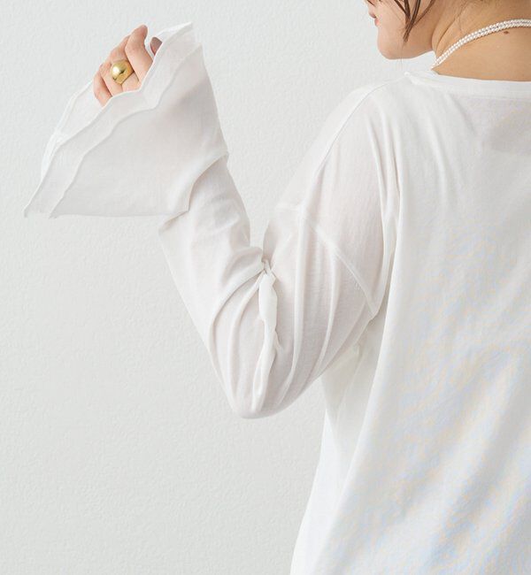 「布帛フレアカフカットソー」|Tシャツ・カットソー|