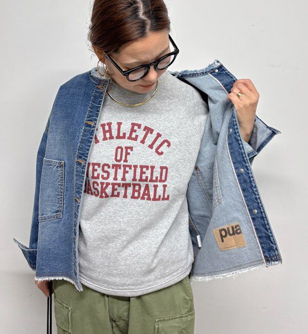  「【＠remi_usus企画】カレッジロゴミニ裏毛スウェットT」|プルオーバー|