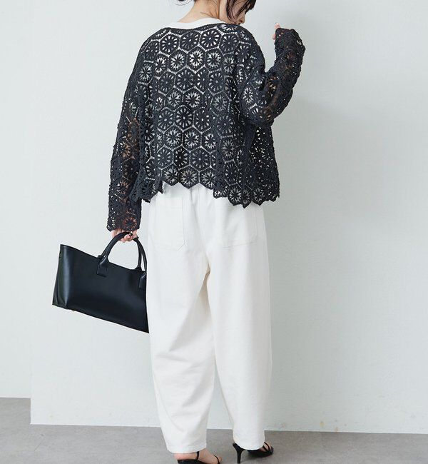  「【リバイバル】カギ針編み風2WAYカーディガン」|カーディガン|