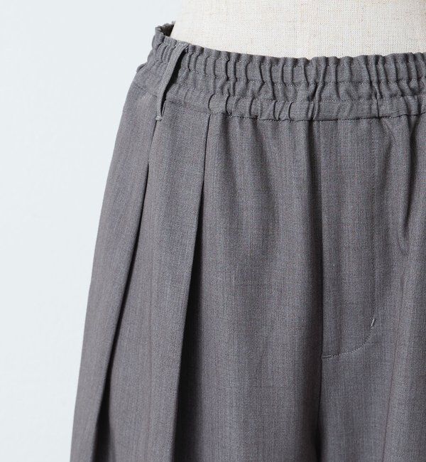  「【リニューアル】ツータックウエストゴムストレッチパンツ」|スラックス|