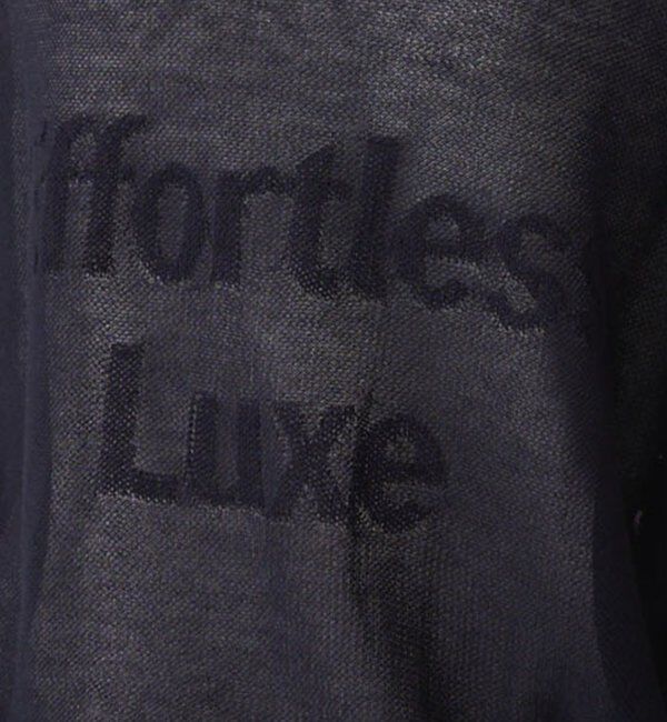  「透かし編みロゴジャガード2WAYプルオーバー」|ニット・セーター|