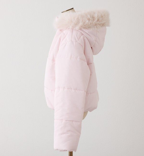  「ファー付きショートフェイクダウン」|ダウンベスト・ベスト|