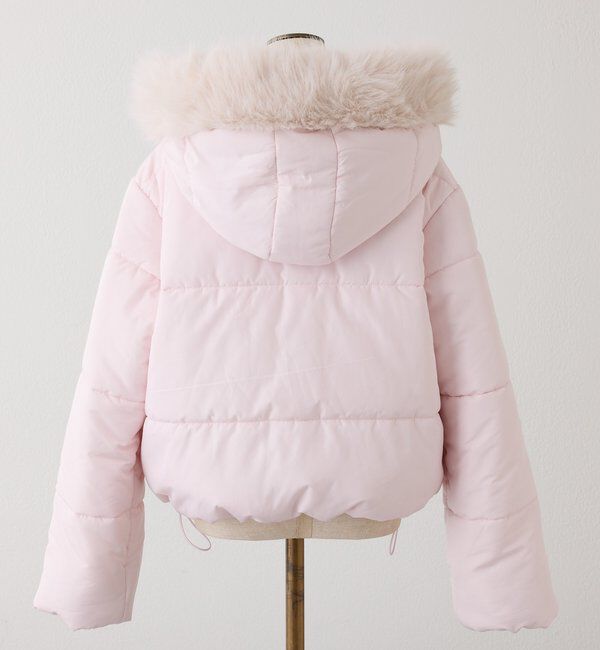  「ファー付きショートフェイクダウン」|ダウンベスト・ベスト|