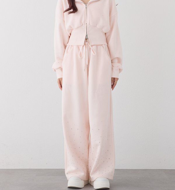  「【セットアップ可能】ビジューカットパンツ」|その他|