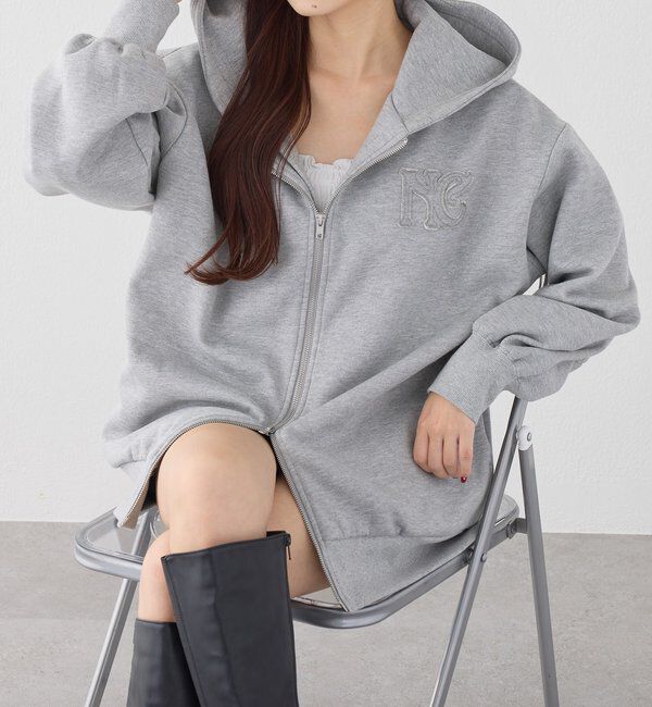  「ロゴグリッターパーカー」|プルオーバー|