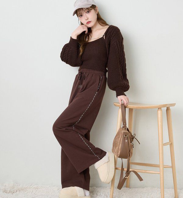  「ケーブルニットアンサンブル」|ニット・セーター|